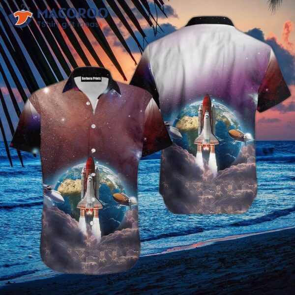 Space Shuttle Hawaiian Shirt