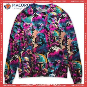 special star wars synthwave 02 sweater matching family christmas sweaters 0