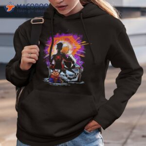 spiders gazing at the moon spider man shirt hoodie 3