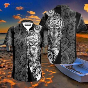 Spirit Animal Black Hawaiian Shirts