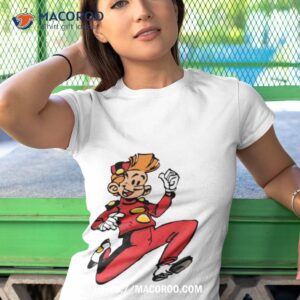 spirou running gaston lagaffe shirt tshirt 1