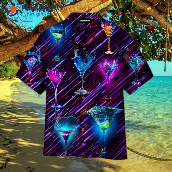 Splashing Margarita Cocktail Hawaiian-style Shirts