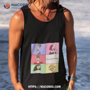 square frame design clone high shirt tank top