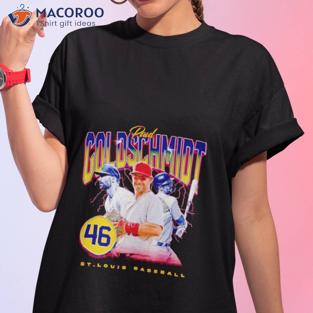 St Louis Baseball Paul Goldschmidt Retro 90s Shirt St Louis Baseball Paul Goldschmidt Retro 90s Shirt