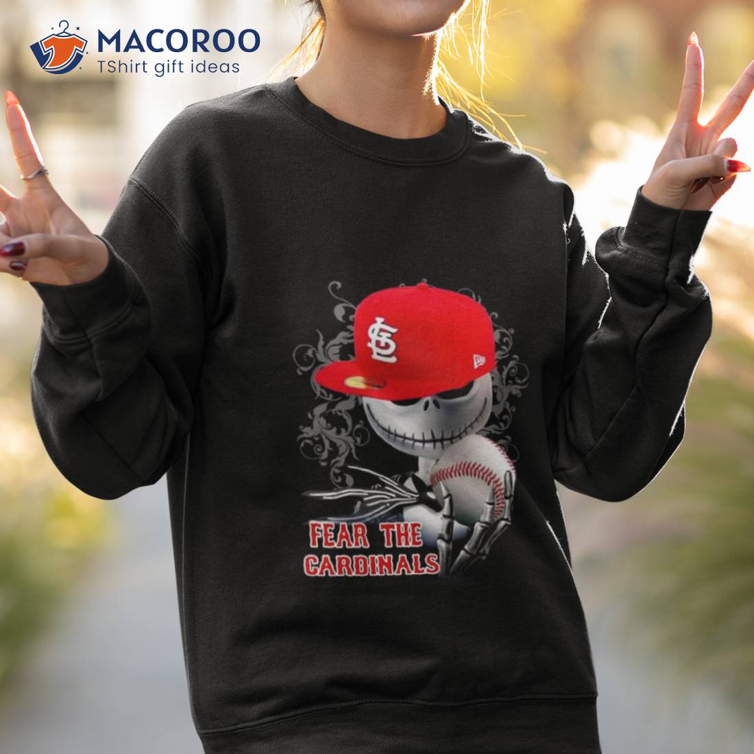 St. Louis Cardinals Jack Skellington Fear The Cardinals Halloween Shirt St. Louis Cardinals Jack Skellington Fear The Cardinals Halloween Shirt