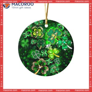 St Patrick’s Day Green Shamrock Ceramic Ornament