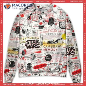 star wars all funny quotes comic style sweater cute ugly christmas sweater 0