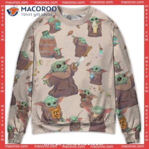 star wars baby yoda eating everything sweater pretty christmas sweaters 0