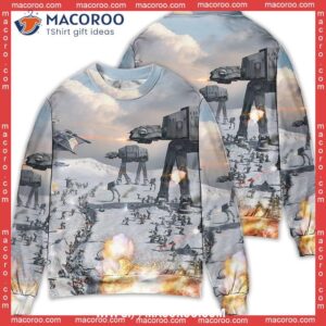 Star Wars Christmas Sweater Battle Of Hoth Atat
