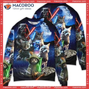 Star Wars Cat All  Grinch Ugly Christmas Sweater