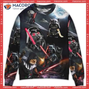 star wars cat darth vader sweater ugly christmas shirts 0