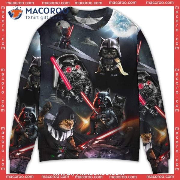 Star Wars Cat Darth Vader Sweater, Ugly Christmas Shirts