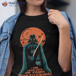 star wars darth vader halloween lack of candy disturbing shirt tshirt