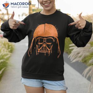 star wars darth vader orange helmet drip halloween shirt sweatshirt