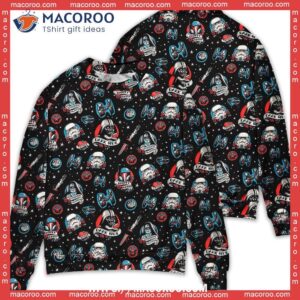 Star Wars Darth Vader Storm Trooper Dark Side Black Sweater, Mens Funny Christmas Sweater