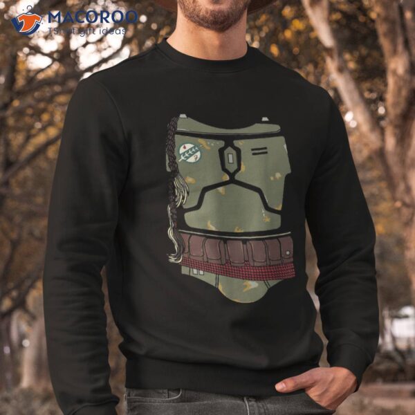 Star Wars Distressed Boba Fett Armor Halloween Shirt