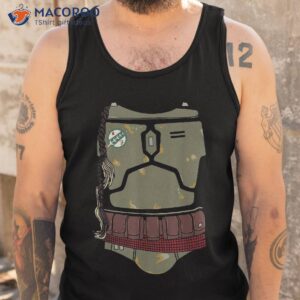 star wars distressed boba fett armor halloween shirt tank top