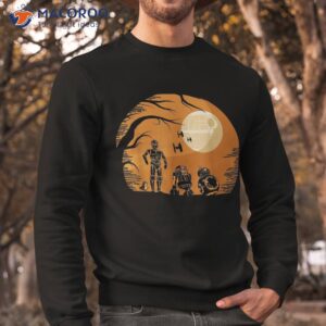 star wars droids halloween orange hue death portrait shirt sweatshirt