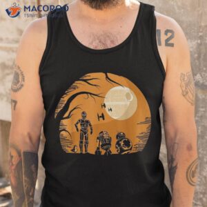 star wars droids halloween orange hue death portrait shirt tank top