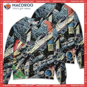 star wars han solo spaceship sweater ugly christmas sweater day 2023 1