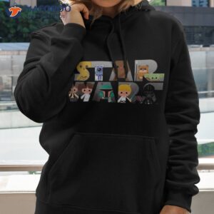 star wars logo kawaii multi character shirt hoodie
