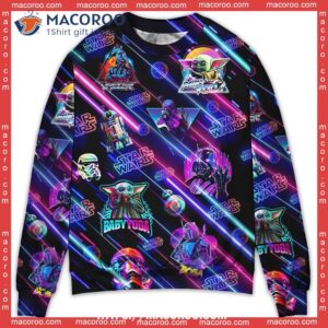 star wars neon all style sweater hello kitty christmas sweater 0