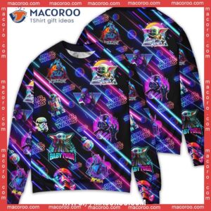 star wars neon all style sweater hello kitty christmas sweater 1