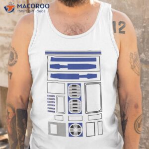 star wars r2 d2 costume halloween shirt tank top