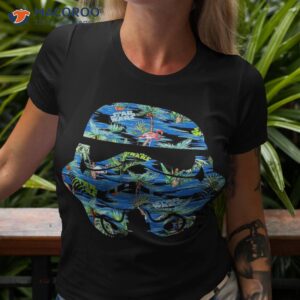 Star Wars Stormtrooper Hawaiian Print Helmet Graphic Shirt