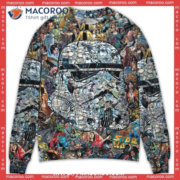 Star Wars Stormtrooper Let Me See Your Identification Sweater, Men’s Ugly Sweater