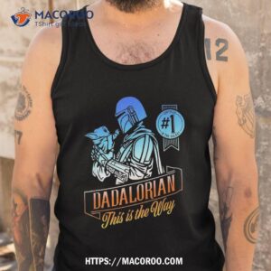 star wars the mandalorian father s day 1 in galaxy shirt tank top