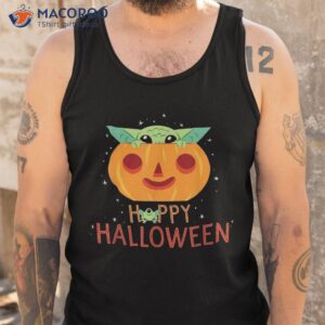 star wars the mandalorian grogu happy halloween shirt tank top