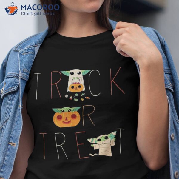 Star Wars The Mandalorian Grogu Trick Or Treat Halloween Shirt