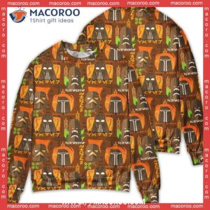 star wars tiki art funny sweater ugly sweater 1