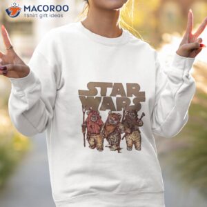 Star Wars Wicket Ewoks Endor Group Retro Shirt 2 star wars wicket ewoks endor group retro shirt sweatshirt 2
