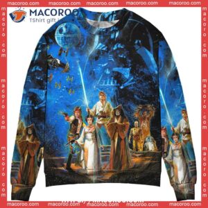 starwars cool vintage style sweater ugly christmas shirts 0