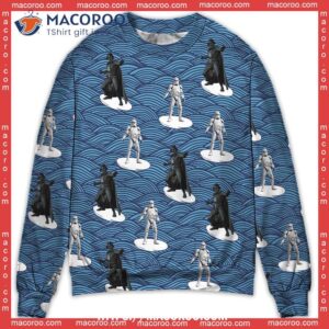 starwars storm trooper darth vader surfing sweater adult ugly christmas sweater 0