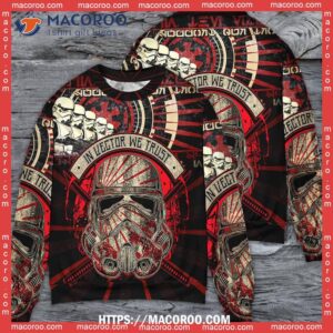 starwars stormtrooper new armor the skywalkers sweater mens funny christmas sweater 1