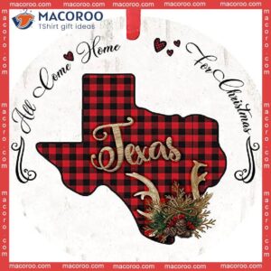 State Of Texas Christmas Ceramic Ornament