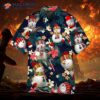 Stay Cool, Snowman, On Christmas Day In Hawaiian Shirts.