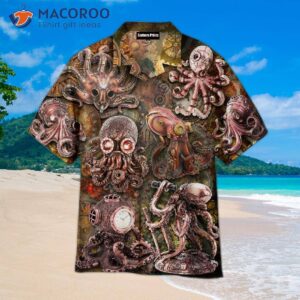 Steampunk Octopus Hawaiian Shirts