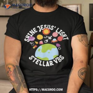 Stellar Shine Jesus’ Light Vacation Bible School 2023 Space Shirt