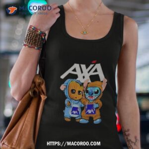 stitch and baby groot axa corporate shirt tank top 4