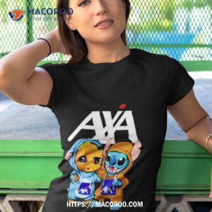 stitch and baby groot axa corporate shirt tshirt 1