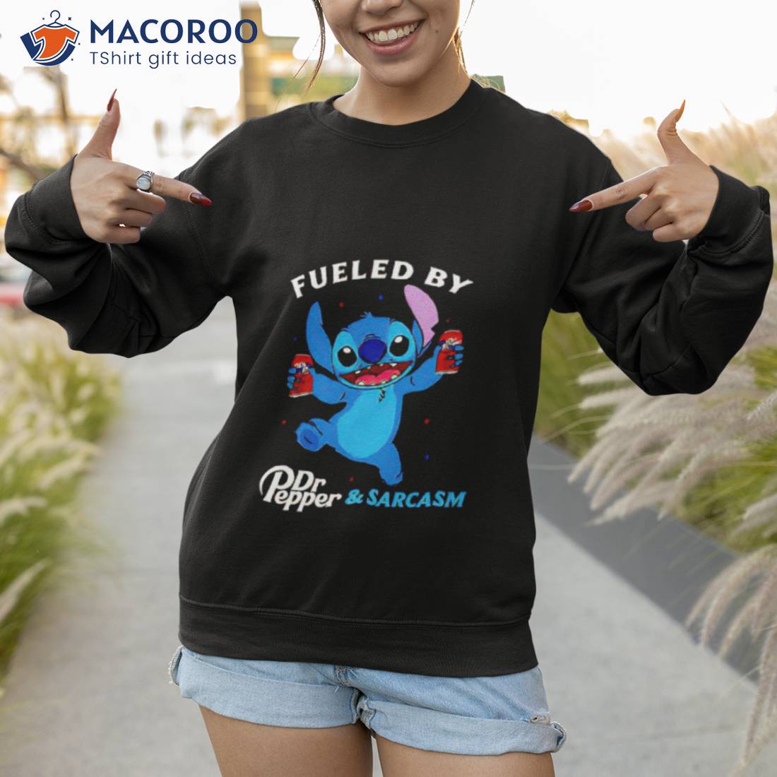 Stitch Fueled By Drink Dr Pepper And Sarcasm Shirt Stitch Fueled By Drink Dr Pepper And Sarcasm Shirt