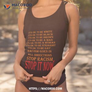 stop racism now mandela effecshirt tank top 1