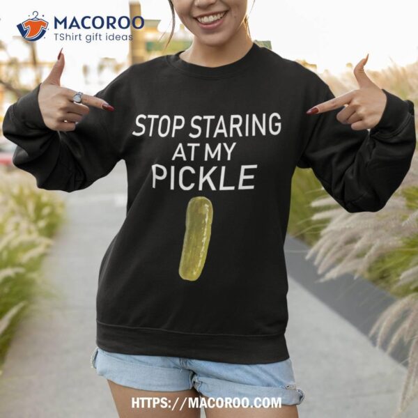 Stop Staring At My Pickle Dirty Adult Halloween Costume Idea Shirt, Halloween Bouquet