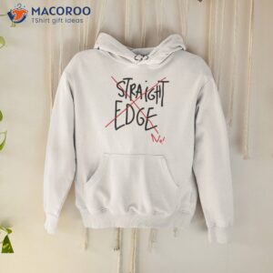 straight edge no long shirt hoodie