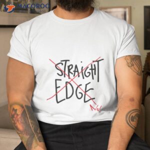 straight edge no long shirt tshirt