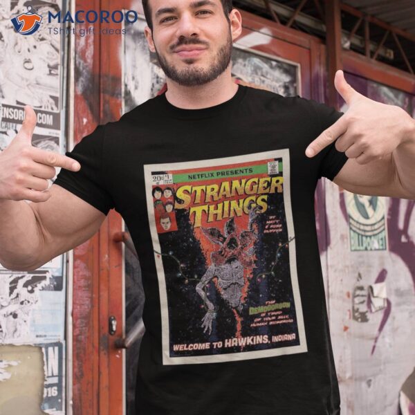 Stranger Things Welcome To Hawkins Comic Cover Shirt